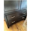 Image 3 : Modern Black Wooden Armoire