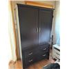 Image 4 : Modern Black Wooden Armoire
