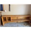 Image 1 : Large Wooden Workbench with Storage Shelves and Compartments