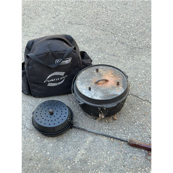Camping Lot, Dutch Oven, Popcorn Maker