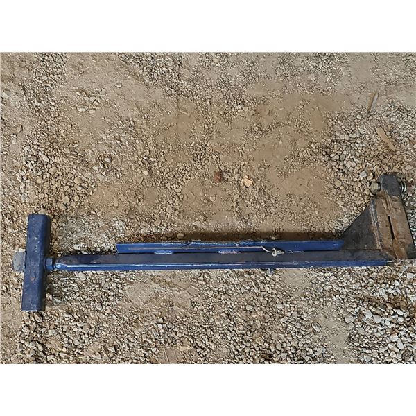 Heavy Duty Steel Implement Jack or Stand with Adjustable Base and Swivel Weldment