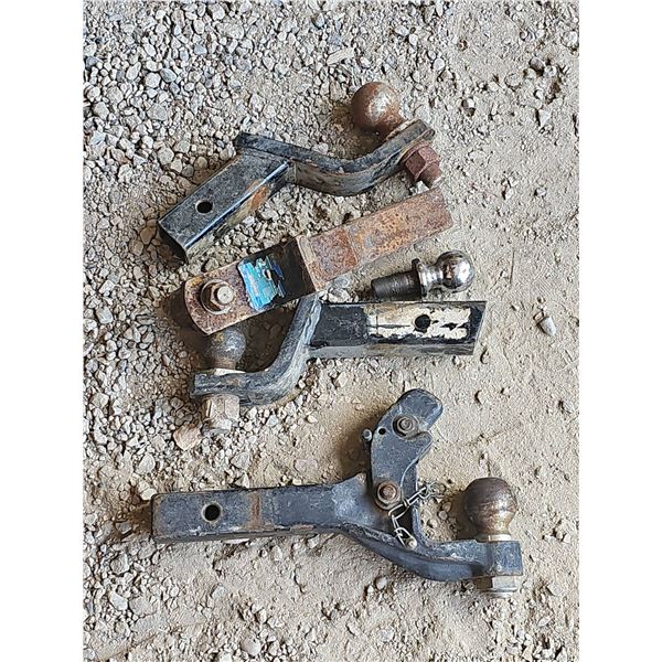 Steel Trailer Hitch Ball Mounts and Balls, Various Sizes and Styles