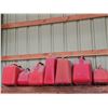Image 1 : Red Plastic Gas Cans Lot