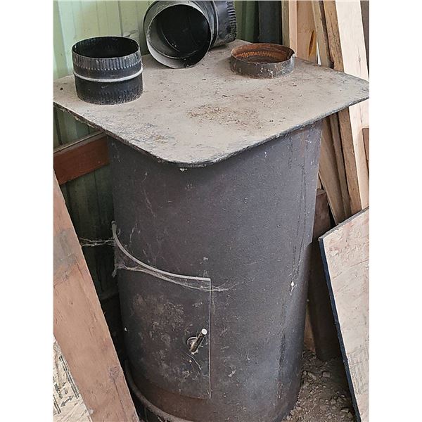 Metal Barrel Wood Stove