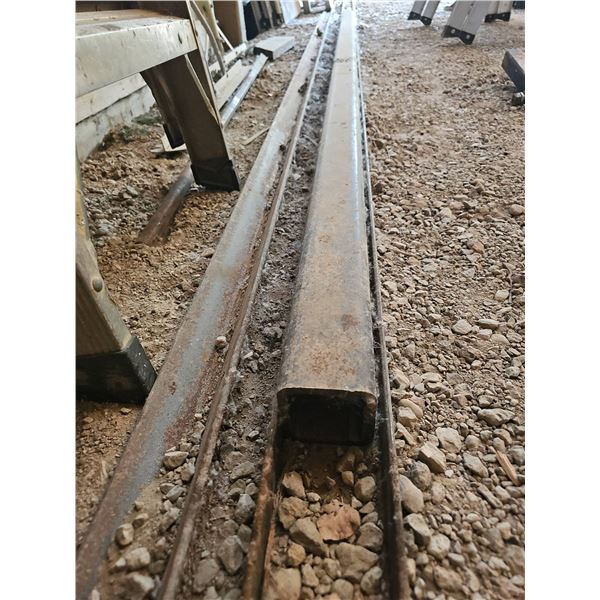 Steel C-Channel Sliding Tracks with Rollers 20Ft