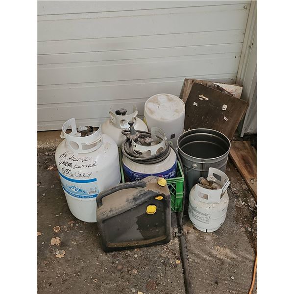 Used Propane Tanks, Jugs, and Buckets