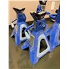 Image 3 : Four Blue Steel Jack Stands 3.5 Tonne Capacity Each