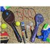 Image 3 : Sports Lot: Baseball Gloves, Badminton Rackets, Volleyball, Water Guns