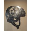 Image 1 : Custom Made Edmonton Oilers Metal Wall Art Helmet Sign, 24 Inch