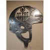Image 2 : Custom Made Edmonton Oilers Metal Wall Art Helmet Sign, 24 Inch