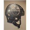 Image 3 : Custom Made Edmonton Oilers Metal Wall Art Helmet Sign, 24 Inch