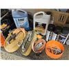 Image 2 : Automotive Maintenance Lot With Fluids, Ratchet Straps, Car Care Products, Tools