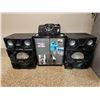 Image 1 : Panasonic Triple-Amp Bluetooth Stereo System with USB Playback and Two Speakers