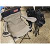 Image 1 : Coleman Folding Camp Chair With 2 Additional Folding Chairs, Cup Holders Included
