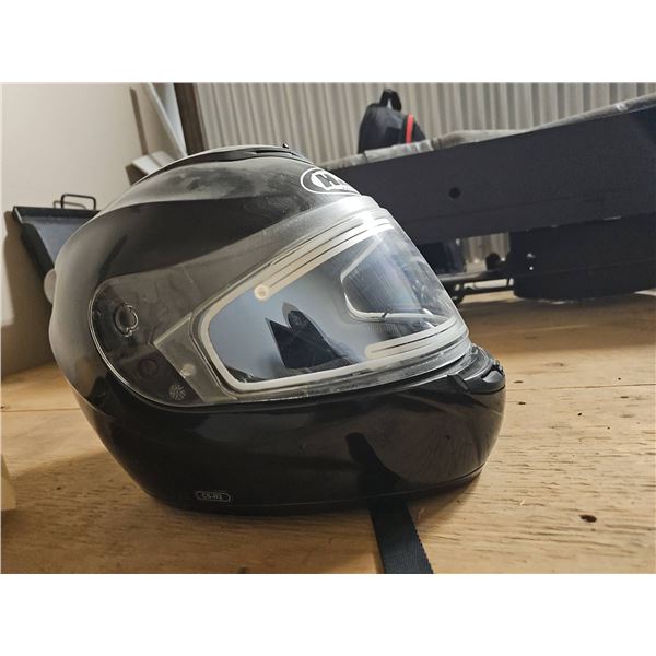 HJC CL-16 Full Face Motorcycle Helmet Black with Clear Visor DOT Certified