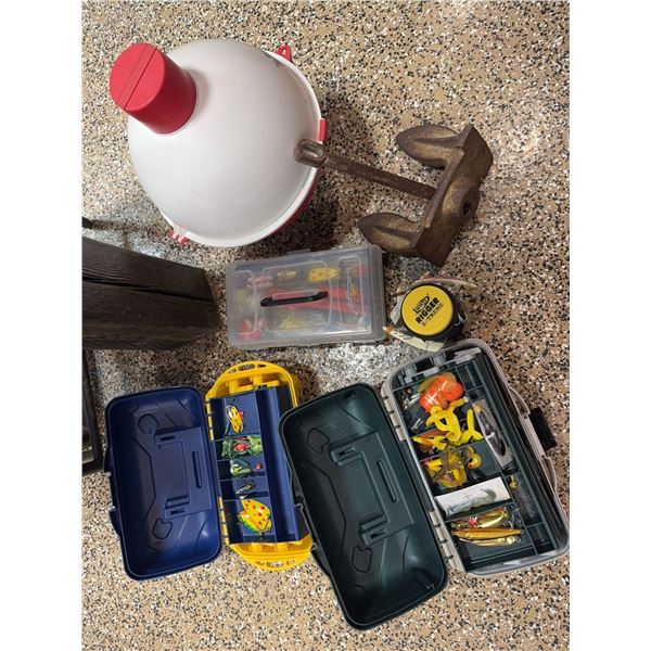 Fantastic Fisherman’s Lot! Cooler, Anchor and Hooks!