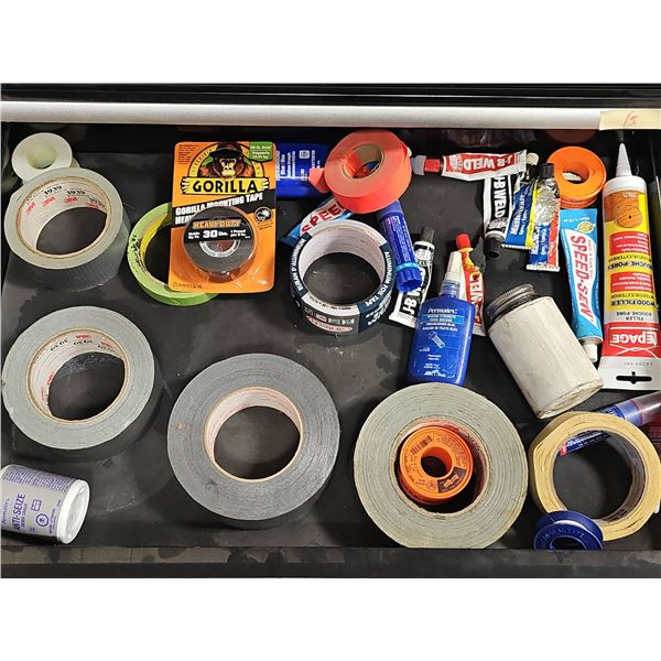 Tapes, Glues, Epoxy, and Sealants Including Gorilla Tape and Speed Set