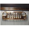 Image 1 : Jeep Wall Art Golden Metal Front Grille Decor for Garage or Man Cave