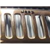 Image 3 : Jeep Wall Art Golden Metal Front Grille Decor for Garage or Man Cave