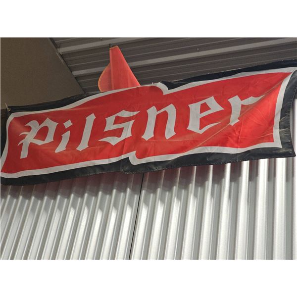 Pilsner Beer and Edmonton Oilers Banners, Set of 3