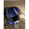 Image 2 : Full Face Adult Motocross Helmets, Blue and Black Graphics