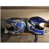 Image 3 : Full Face Adult Motocross Helmets, Blue and Black Graphics
