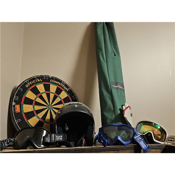 Dartboard, Ladder Golf Case, Motorcycle Helmet, and More!
