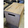 Image 3 : Wooden Plyometric Jump Box With 'Goals Determination' Text And Handholds