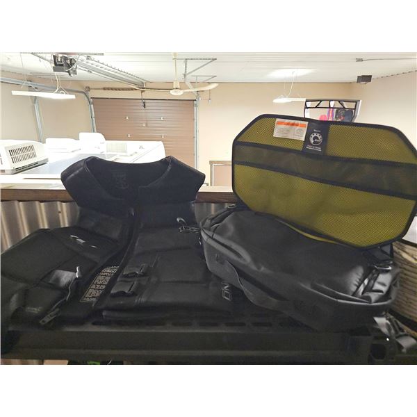O'Neill Comp Life Vest and Ski-Doo LinQ SR 21 Avalanche Backpack with Shovel