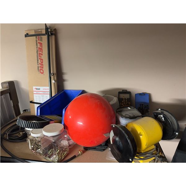 Lot: Sealed Power Engine Kit, Drill Bits, Bench Grinder, Serpentine Belt, Fasteners