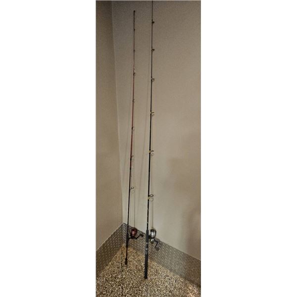 Spinning Rods: Ugly Stik Carbon and Black Beauty with Reels