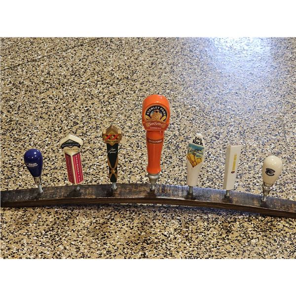 7 Beer Tap Handles Plus 3 Aluminum CO2 Cylinders
