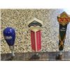 Image 2 : 7 Beer Tap Handles Plus 3 Aluminum CO2 Cylinders