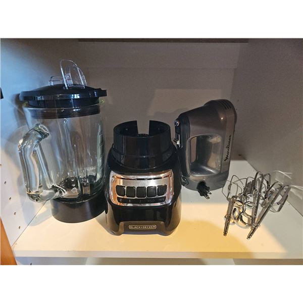 Black+Decker Blender And Moulinex Hand Mixer