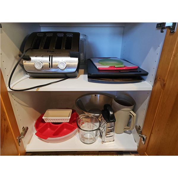 T-fal 4-Slice Toaster, Kitchen Lot