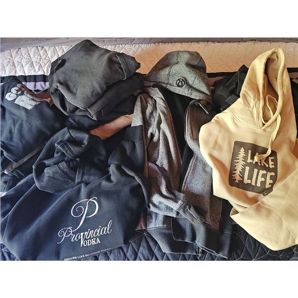 Hoodie Lot Including Lake Life, Provincial Vodka, and Lululemon
