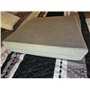 Image 3 : Square Green Wedge Seat Cushion with Textured Fabric Cover