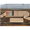 Image 1 : Michaud Toys Handcrafted Wooden Board Game Set with Cribbage and Horse Racing