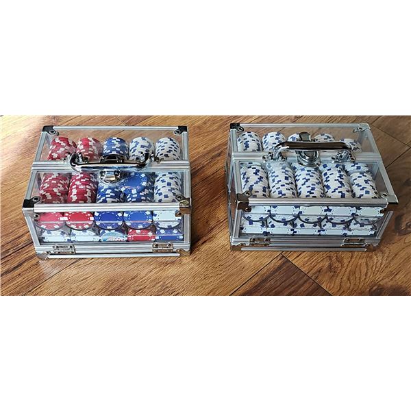 Two Clear Cases of Clay Poker Chips