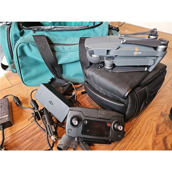 DJI Mavic Pro Drone with Controller, Accessories, Carry Bags and Charger