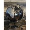 Image 1 : Black and Silver Desktop World Globe with Metal Stand