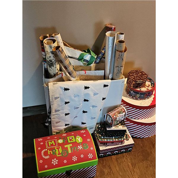 Holiday Gift Wrap, Decorative Gift Boxes And Tins