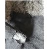 Image 5 : Grey Suede Mittens with Fur Trim and Beaded Snowflake Motif
