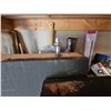 Image 3 : 3 Black Wooden Shelves With Attached Metal Brackets