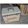 Image 7 : HotShot Fire Pit With Grilling Grate and Engel High Flyer Cooler/Dry Box