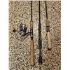 Image 2 : 3 Spinning Fishing Rods Including Fenwick Plus Penn Fierce II Reel
