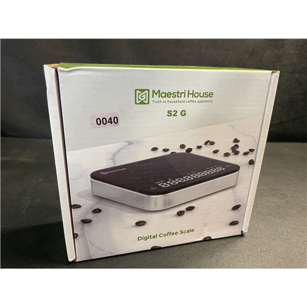 Maestri House S2 Digital Coffee Scale with Timer; Barista Coffee Scale Kit w/ Carrying Case - NEW