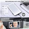 Image 4 : LED Light-Up Rechargeable Mirror for Car Visors - 3 Light Modes, 80 LED's, Dimmable/Touch Control