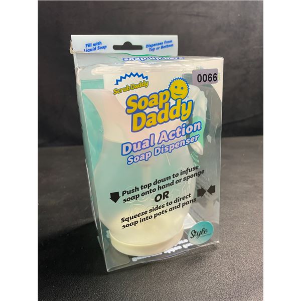 Scrub Daddy "Soap Daddy" Dual-Action Soap Dispenser - Fill With Liquid Soap - New!