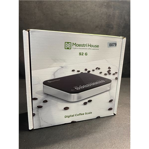 Maestri House S2 Digital Coffee Scale with Timer; Barista Coffee Scale Kit w/ Carrying Case - NEW